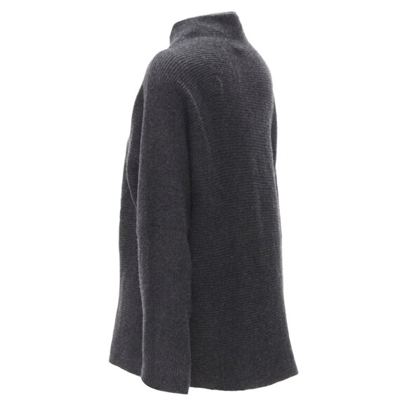 Vince Merino Wool Cashmere Funnel Mock Neck Sweater Grey – M - Picture 12 of 15